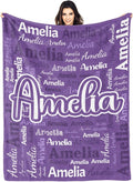 Dr.TOUGH Personalized Blanket for Adult Kids with Name Customized Blankets Personalized Throw Blanket for Christmas Birthday Gifts