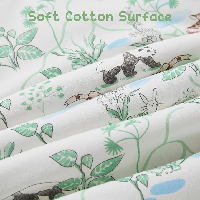 Baby Sleeping Bag 2.5 TOG Cotton Winter Sleep Sack for Newborn babies, Unisex Baby Wearable Blanket with Animal Patterns, Panda, M
