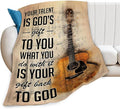 Tijuboni Guitar Music Throw Blanket Guitar Gifts for Girls Boys Women Men Kids Adults Soft Flannel Fleece Blanket for Couch Sofa Bed Home Decor 60"x80"
