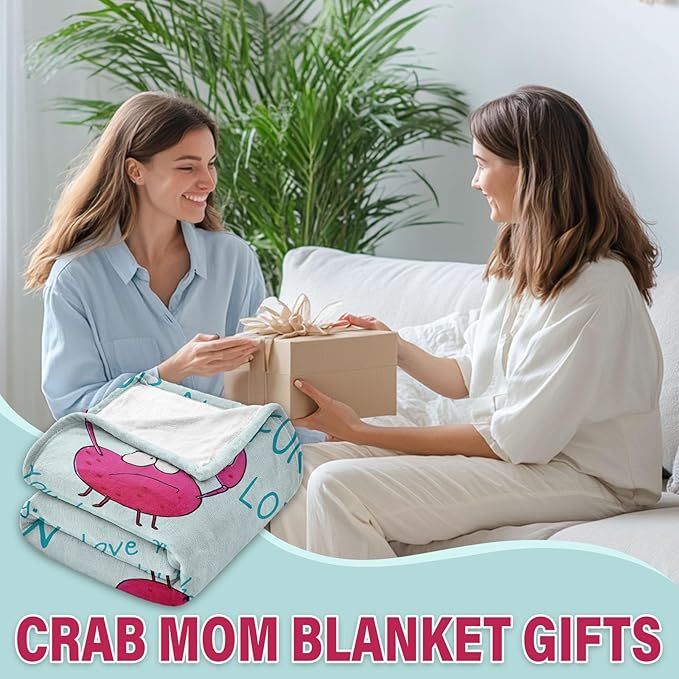 Gifts for Mom, Birthday Gifts for Mom from Daughter, Mother Gifts for Mothers Day Christmas Thanksgiving, Soft Throw Blanket from Son for Sofa Couch 50" x 60"