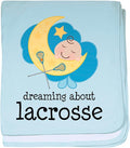 CafePress Dreaming About Lacrosse Baby Blanket, Super Soft Newborn Swaddle
