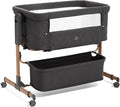 3 in 1 Baby Bassinet, Rocking Bassinet, Bedside Bassinet, 6-Height Adjustable, Bassinet Bedside Sleeper for Baby with Comfy Mattress, Breathable Mesh, Large Storage Basket