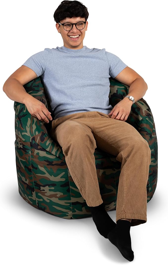 Big Joe Milano Smartmax Green Woodland Camo Beanbag Chair