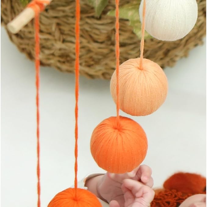 Montessori Baby Mobile – 5-Piece Handmade Set (Munari, Gobbi, Dancer, Octahedron, Rainbow) | Nursery Décor for Newborn Visual Stimulation