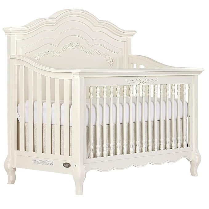 Evolur Aurora 3-Piece Nursery Bundle, Includes 5-in-1 Convertible Crib, 7-Drawer Dresser & 5” Foam Full Size Crib Mattress