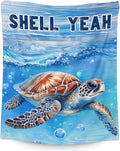 Turtle Stuff for Kids - 30" x 40" Inches Cute Throw Blanket for Girls Boys - Blue Lightweight Furry Blankets for Sofa, Lap & Office