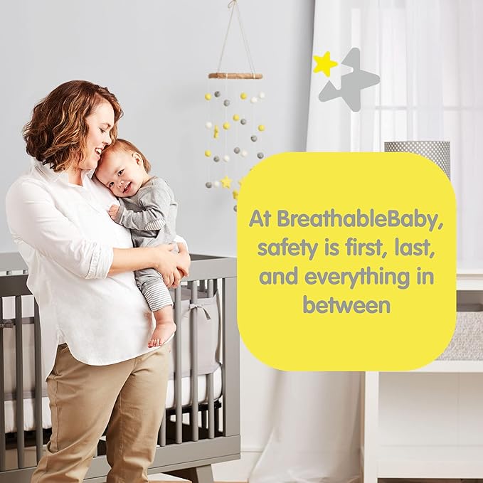 BreathableBaby Breathable Mesh Liner for Full-Size Cribs, Classic 3mm Mesh, Forest Fun Pink (Size 4FS Covers 3 or 4 Sides)