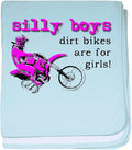 CafePress Dirt Bikes are for Girls Motocross Bike Funny Baby Baby Blanket, Super Soft Newborn Swaddle