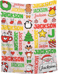 Custom Christmas Name Blanket | Personalized Cozy Blanket for Boys & Girls | 50"x60"-Teens/Travel Size