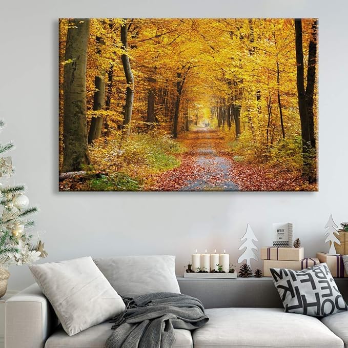 SIGNWIN Canvas Wall Art Sunshine in The Forest -Canvas Prints Home Artwork Decoration for Living Room,Bedroom - 32x48 inches