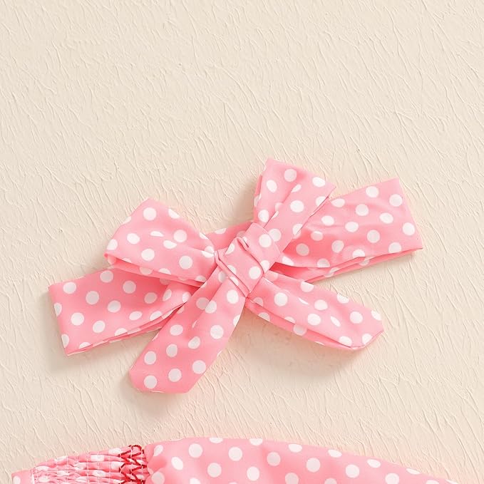 Amiblvowa Baby Girl Valentines Day Outfit Embroidery Love Heart Smocked Bubble Romper Bodysuit Cute Infant Newborn Clothes