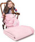 Blankets Thermal Waffle Baby Blanket Crib Bedding - Soft Cozy Warm Infant Thermal Cover for Nursery Stroller or Bassinet, Lightweight Ideal Shower Gift, Satin Trim Pink 36" x 50"