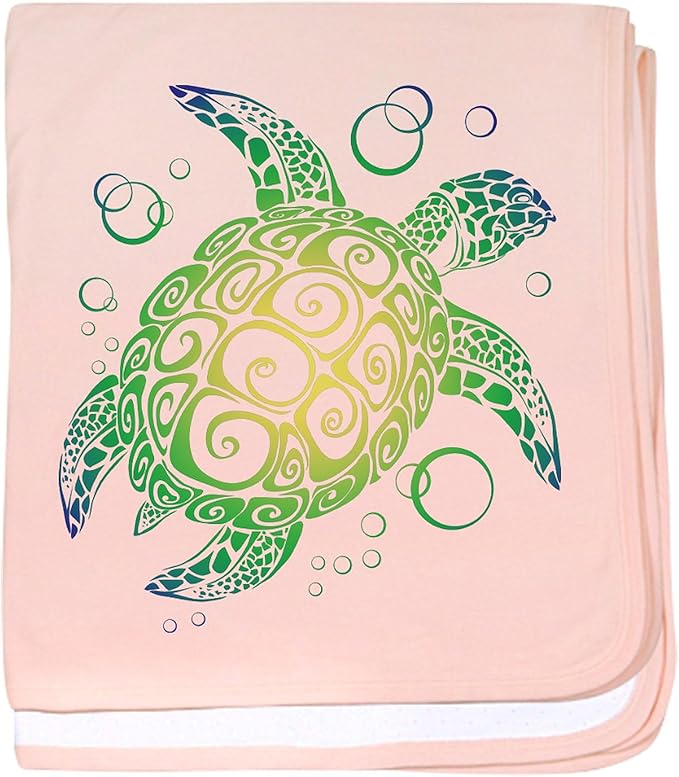 CafePress Sea Turtle Baby Blanket, Super Soft Newborn Swaddle