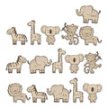 3D Wooden Growth Ruler Markers for Kids Height Measurement, Safari Shapes for Boys Nursery.