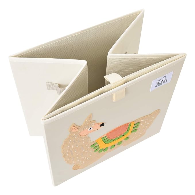 CLCROBD Foldable Animal Cube Storage Bins Fabric Toy Box/Chest/Organizer for Toddler/Kids Nursery, Playroom, 13 inch (Dog)
