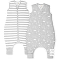 Mama Cheetah Toddler Sleep Sack with Feet 4T - 5T, 2.5 TOG Organic Cotton Baby Sleeping Bag with Legs, Baby Wearable Blankets for Walkers w/ 2-Way Zipper, Baby Sleep Sack for Girls & Boys, XL