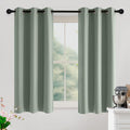 NICETOWN Sage Green Room Darkening Curtains 50 Inches Long 2 Panels for Living Room, Bedroom, Nursery Summer Thermal Insulated Blackout Drapes Grommet Noise Reducing Window Treatment, W40