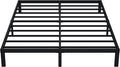 EMODA 10 Inch King Bed Frame No Box Spring Needed, Heavy Duty Metal Platform with Steel Slats, Noise Free, Easy Assembly, Black