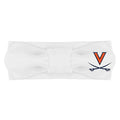 Creative Knitwear Virginia Cavaliers Infant Girls White Striped Hair Knot Headband Embroidered Logo - Size Newborn - 4T