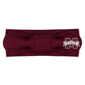 Creative Knitwear Mississippi State Bulldogs Infant Girls Maroon Solid Hair Knot Headband Embroidered Logo - Size Newborn - 4T