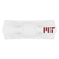 Creative Knitwear MIT Engineers Infant Girls White Solid Hair Knot Headband Embroidered Logo - Size Newborn - 4T
