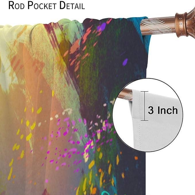 Ocean Blackout Curtain, Untouched Wild Underwater Aquatic World Corals Exotic Fishes Seascape Curtain for Living Room Cafe Set 2 Panels,42x63 Inches, Style-2