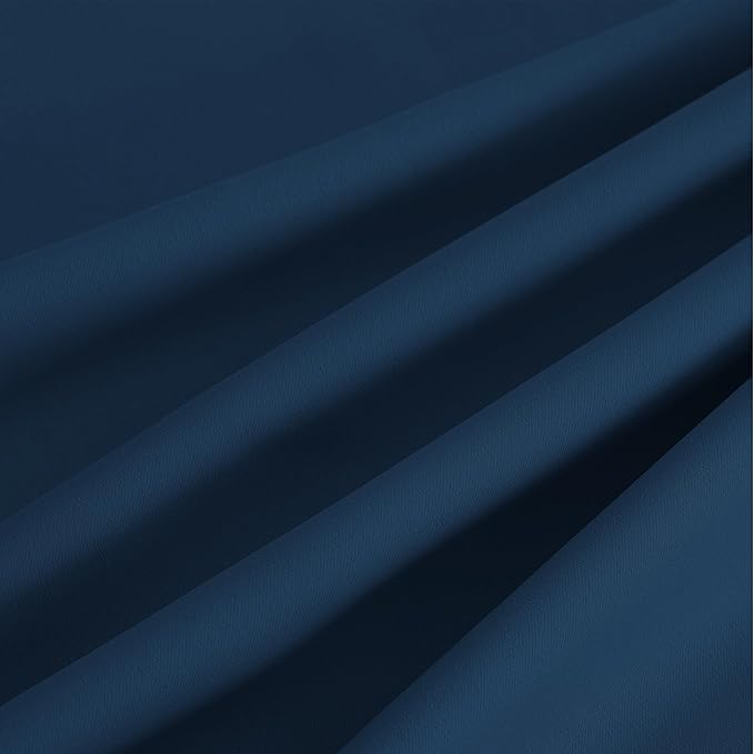 NICETOWN Morrocan Blue Room Darkening Curtains 84 Inches Long 2 Panels for Living Room, Bedroom, Nursery Summer Thermal Insulated Blackout Drapes Grommet Noise Reducing Window Curtains, W40