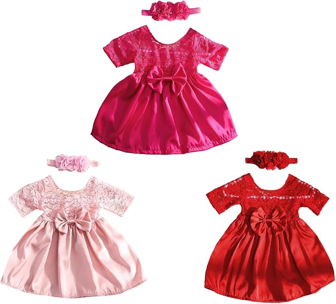 Infant Photography Outfit Flower Headband Lace Bowknot Dress Photostudio Props Baby Photo Costume Newborns Shower Newborn Photography Outfit