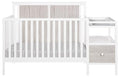 Suite Bebe Connelly 4-in-1 Crib and Changer Combo in White/Rockport Gray