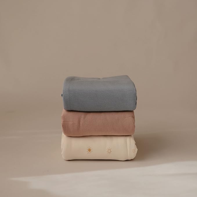 mushie Stretchy Baby Swaddle Blanket | Extra Soft & Snug Fit | 47"x47" (Tradewinds)