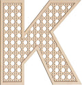 She Love Large Boho Wooden Rattan Letters 12 inch for Nursery Decor Wood Letter K Wall Decors for Baby Girl Boy Bedroom Home Rustic Name Sign Birthday Wedding Decorative letters
