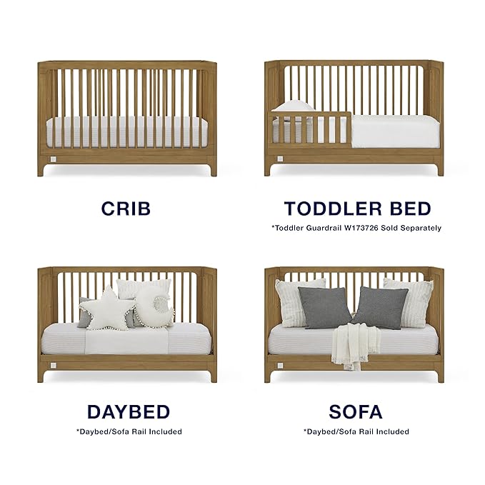 Delta Children babyGap Wren 4-in-1 Convertible Crib Greenguard Gold Certified, Acorn