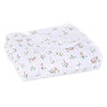aden + anais Essentials Dream Blanket, Muslin Baby Blankets for Girls & Boys, Ideal Lightweight Newborn Nursery & Crib Blanket, Country Floral