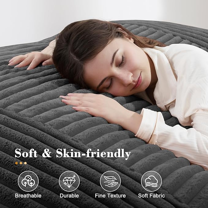 3-in-1 Giant Bean Bag Chair for Adults & Kid, Convertible Floor Sofa to Mattress, High-Density Foam Bean Bag Bed with Washable Cover, Multi Functional Lounge Couch for Bedroom, Living Room (Dark Grey)