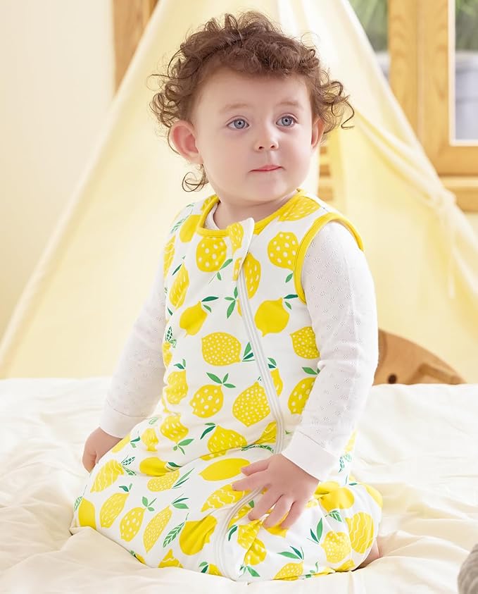 Rayon Made from Bamboo Viscose Sleep Sack 0-36 Months 1.0 Tog for Toddler and Baby sleepers 2-Way Zipper Newborn Sleep Sacks