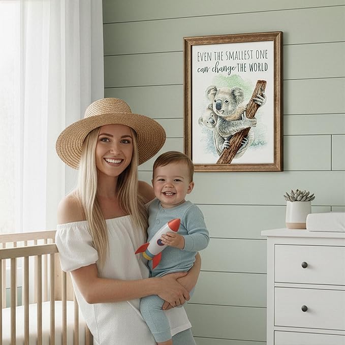 DREAM BIG PRINTABLES Koala Parent and Child Wall Art Print - Unframed - 8x10 | Inspirational Quote - Motivational Wall Art - Nursery Decor for Boys Room or Girls Room | Unisex Newborn Baby Gift