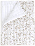 MakeMake Organics Organic Twin Comforter GOTS Certified Organic Kids Blanket Cotton Infill Tufted - Reversible Ultra Soft Breathable Boys Girls (68"x88", Dino Dreams)