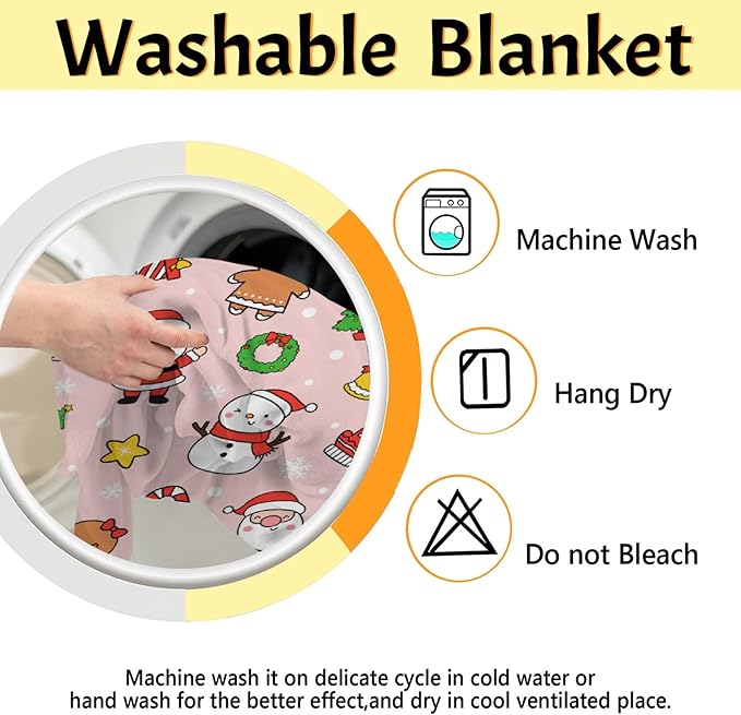Christmas Blanket for Boys Girls - Christmas Decor for Couch/Bed/Living Room - Ultra Soft Blanket Home Decor for All Seasons,60"x80"-Adults/Twin Size