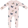 KYTE BABY Unisex Zipper Closure Footies, Rayon Made From Bamboo, 0-24 Months