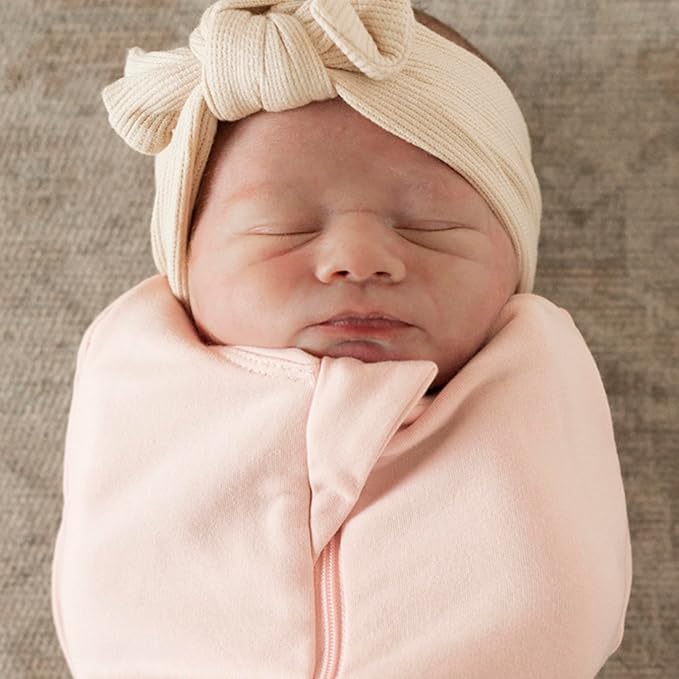 Tiny Twinkle Baby Sleep Sack 3-6 Months 1.0 TOG, Cotton & Elastane Wearable Blanket, Swaddle Transition Micro-Fleece, Machine Washable(Pink)