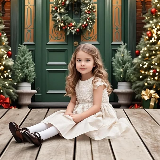 Kate Retro Wood Floor Mat Light Brown Photography Rubber Wooden Wall Mats Floor Drops for Newborn Photography Props 5x4ft