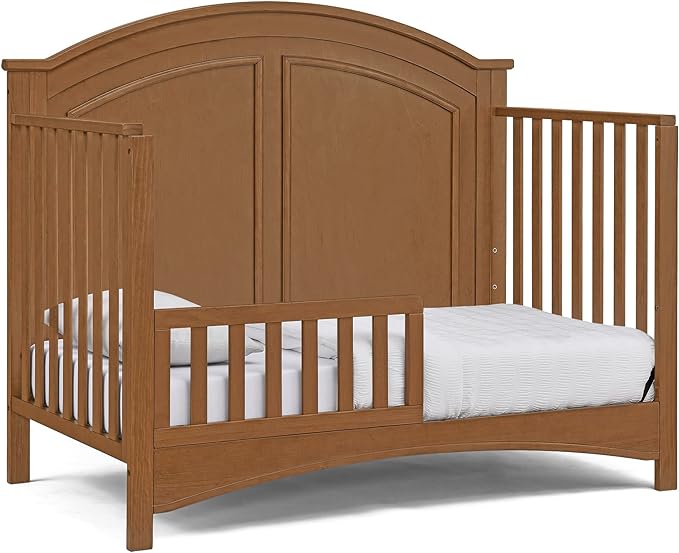 Delta Children Perry 6-in-1 Convertible Crib - Greenguard Gold Certified, Chestnut