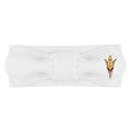 Creative Knitwear Arizona State Sun Devils Infant Girls White Solid Hair Knot Headband Embroidered Logo - Size Newborn - 4T