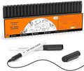 Shuttle Art Dry Erase Markers, 25 Pack Black Magnetic Whiteboard Markers with Erase, Fine Point Dry Erase Markers Perfect for Writing on Dry-Erase Whiteboards Mirrors Glasses for School Office Home
