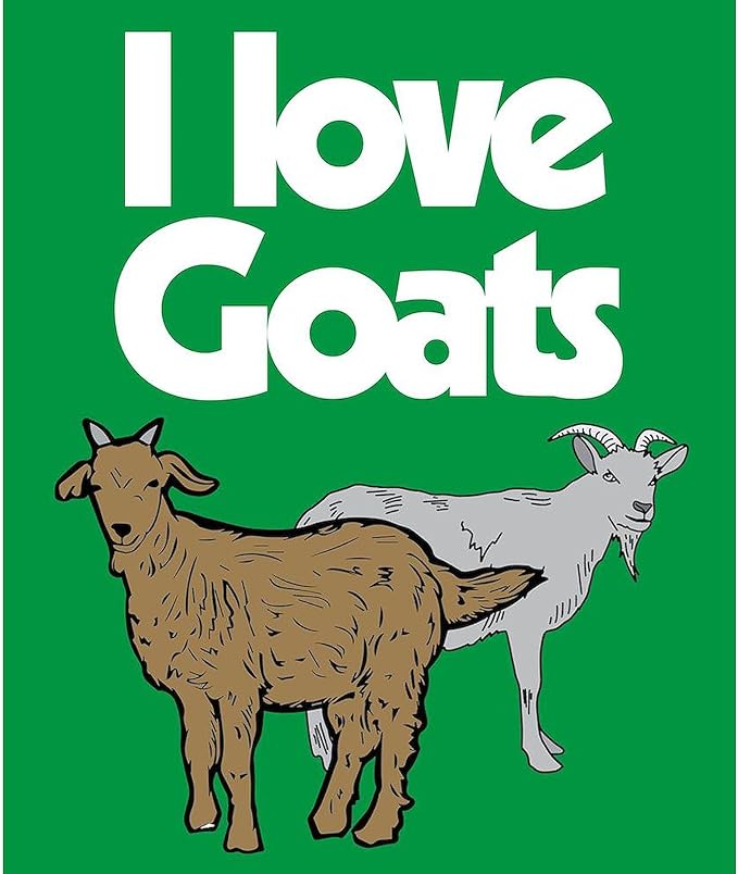CafePress I Love Goats Throw Blanket Super Soft Fleece Plush Throw Blanket, 60"x50"