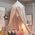 Bed Canopy for Girls, Kids Bed Curtain Bed Room Decor Hanging House Castle Reading Nook Dream Tent Full Queen Size(Light Pink)