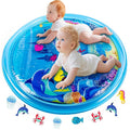 40''*40'' Tummy Time Water Mat for Babies, Extra Large Baby Water Mat for Sensory Development, Inflatable Water Play Mat Toys for Babies Toddlers 3 6 9 12 Months