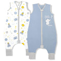 Mama Cheetah Toddler Sleep Sack with Feet 2T, 0.5 TOG Organic Cotton Baby Wearable Blankets with Legs, Baby Sleeping Bag for Walkers, Early Walker Medium