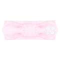 Creative Knitwear North Carolina Tar Heels Infant Girls Pink Solid Hair Knot Headband Embroidered Logo - Size Newborn - 4T