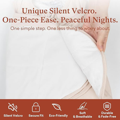2-Pack 0.5 TOG Newborn Sleep Sack, All-in-One Swaddle Wrap with Silent Velcro for Infants (0–3 Months)